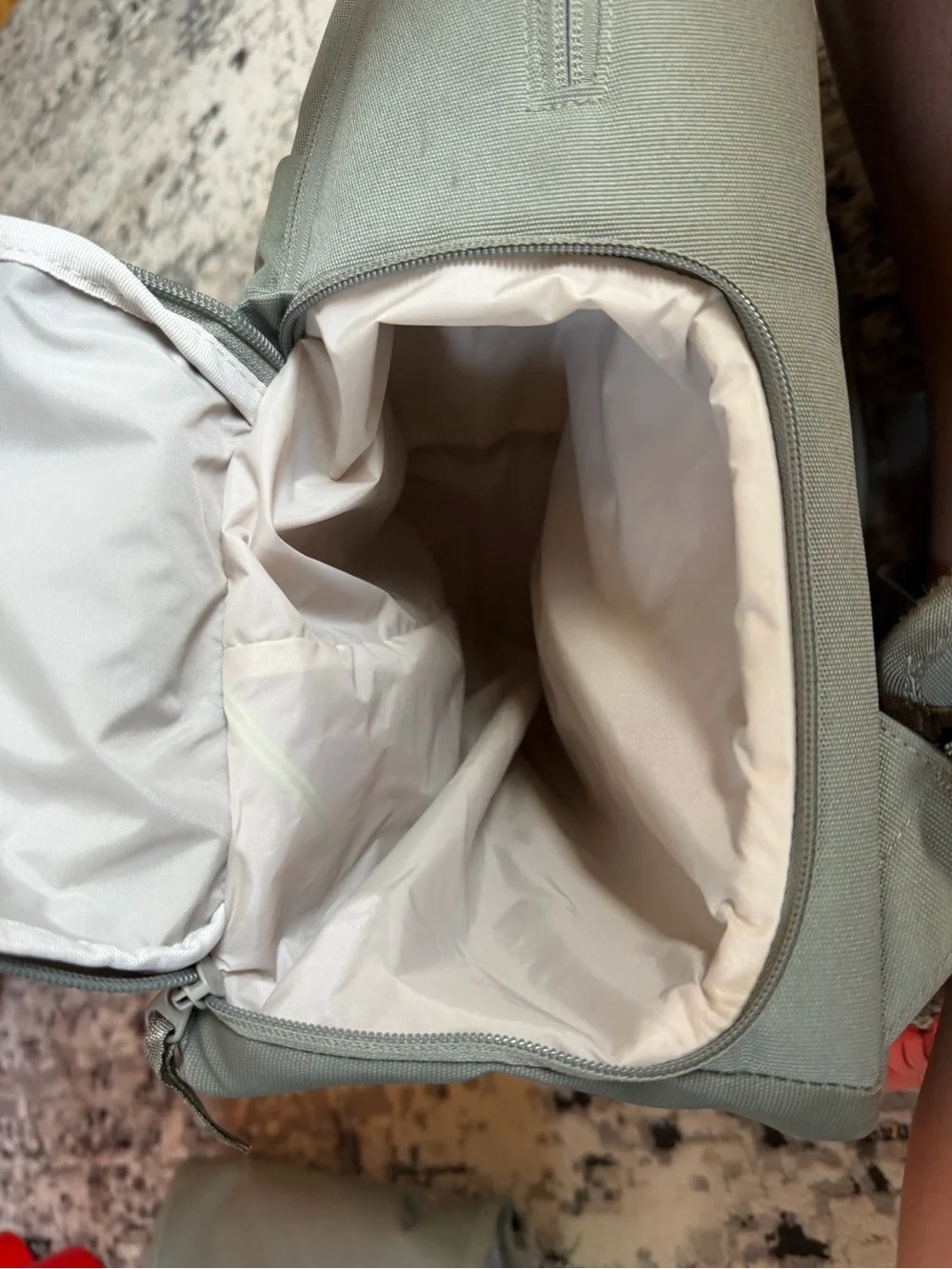 HUHU Diaper Bag Backpack in Sage Green combo